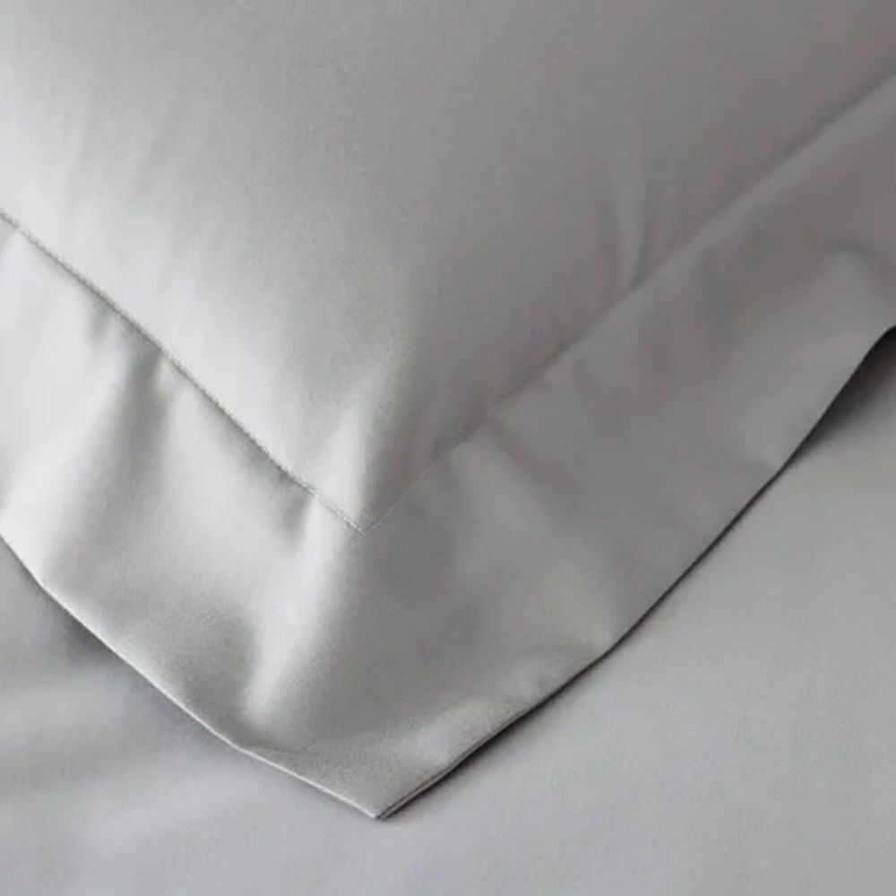 New Lot x4 Euro Shams, Company Store Legends Hotel 100% Supima Cotton Light Gray - Picture 2 of 8